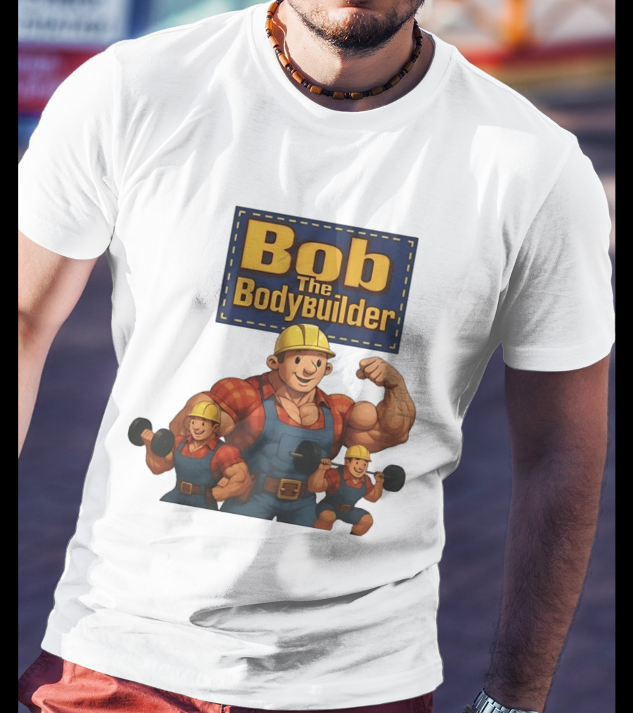 Bob The Bodybuilder Strongman Lifting Weights Movie T-Shirt
