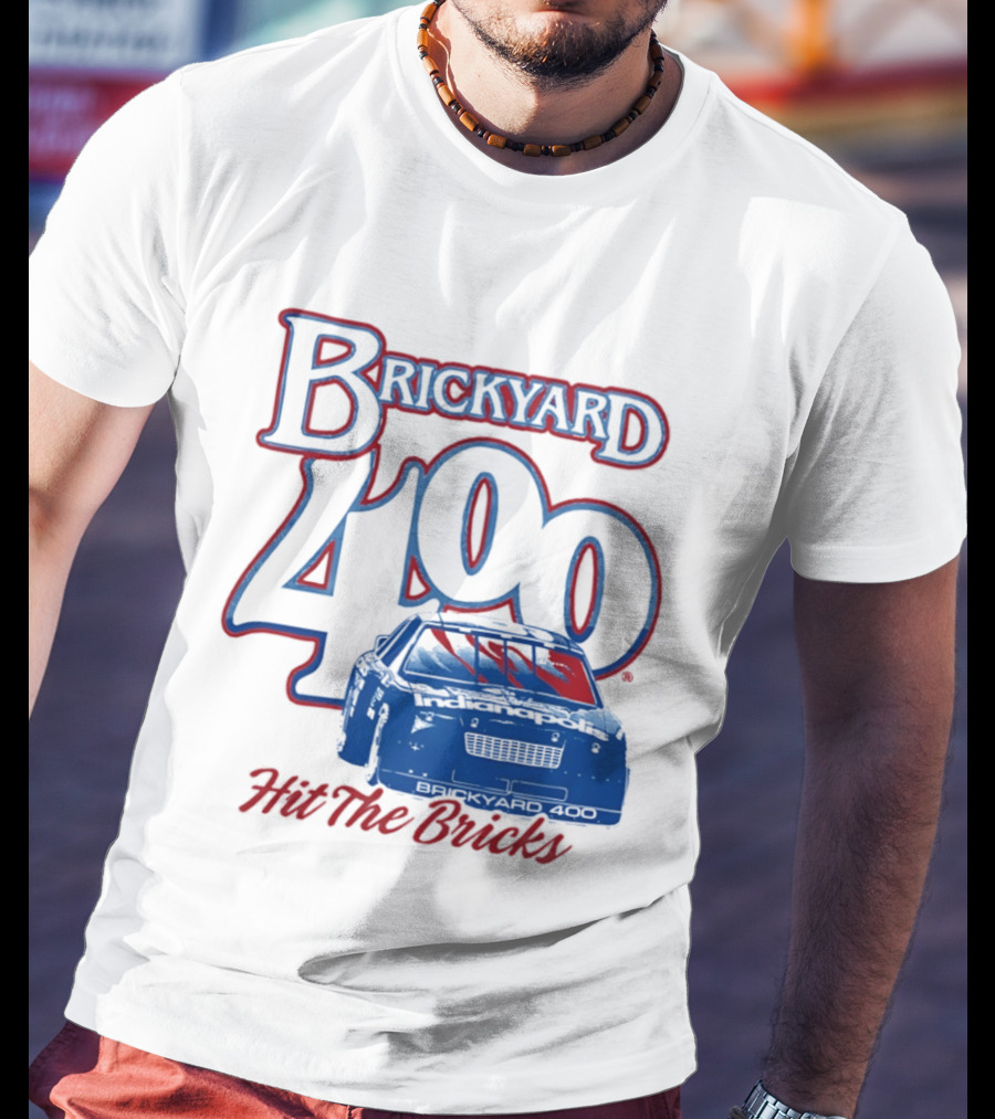 Brickyard 400 Hit The Bricks Indianapolis Motor Speedway Racing Car T-Shirt