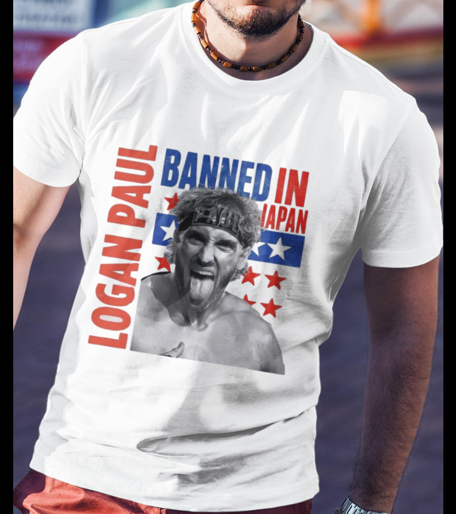 Logan Paul Banned In Japan Stars And Stripes T-Shirt