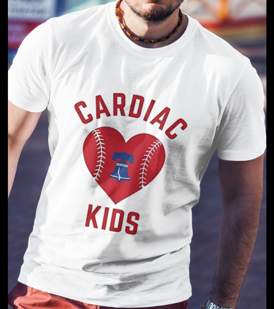 Cardiac Kids Philadelphia Phillies Heart Baseball T-Shirt