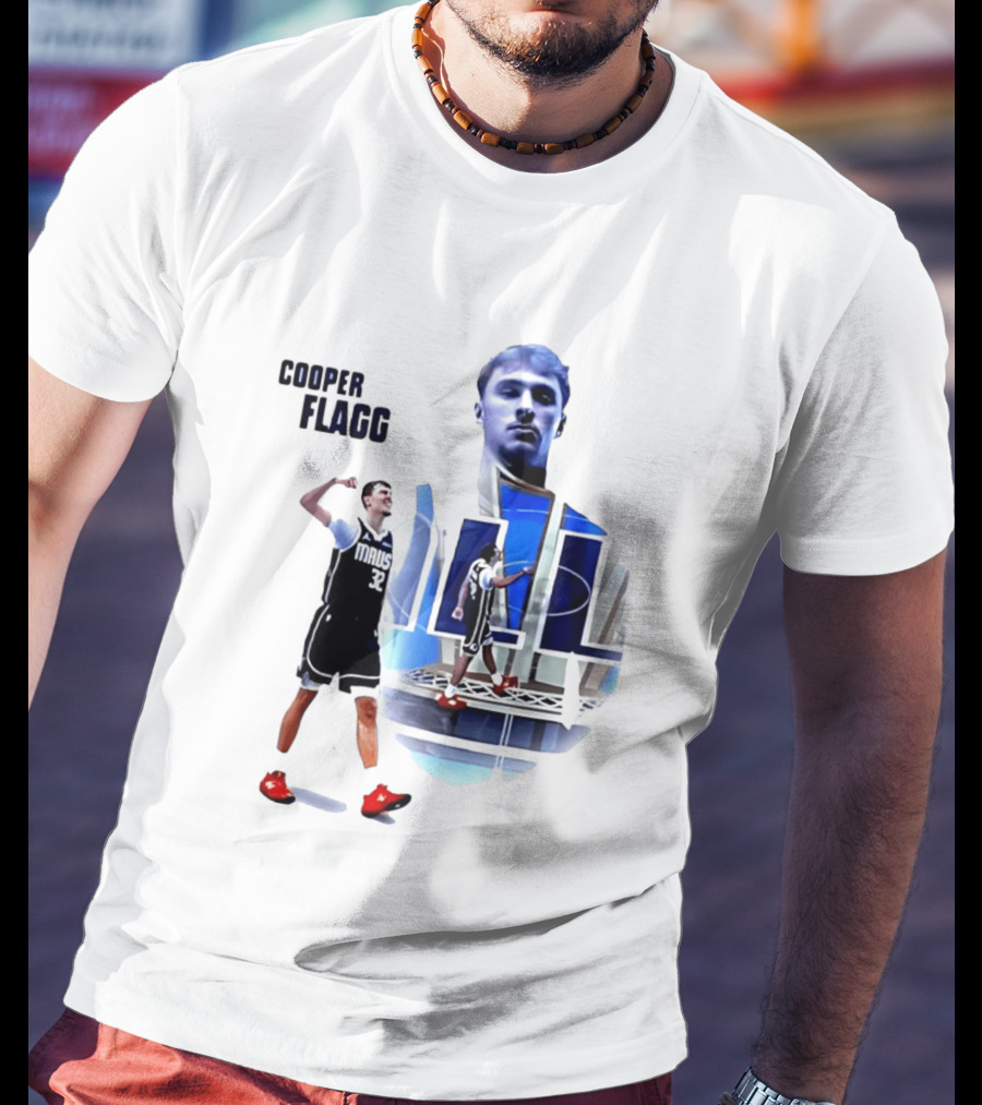 Cooper Flagg Dallas Mavericks MAUS 32 Basketball Player Art 2026 NBA Rookie Of The Year T-Shirt