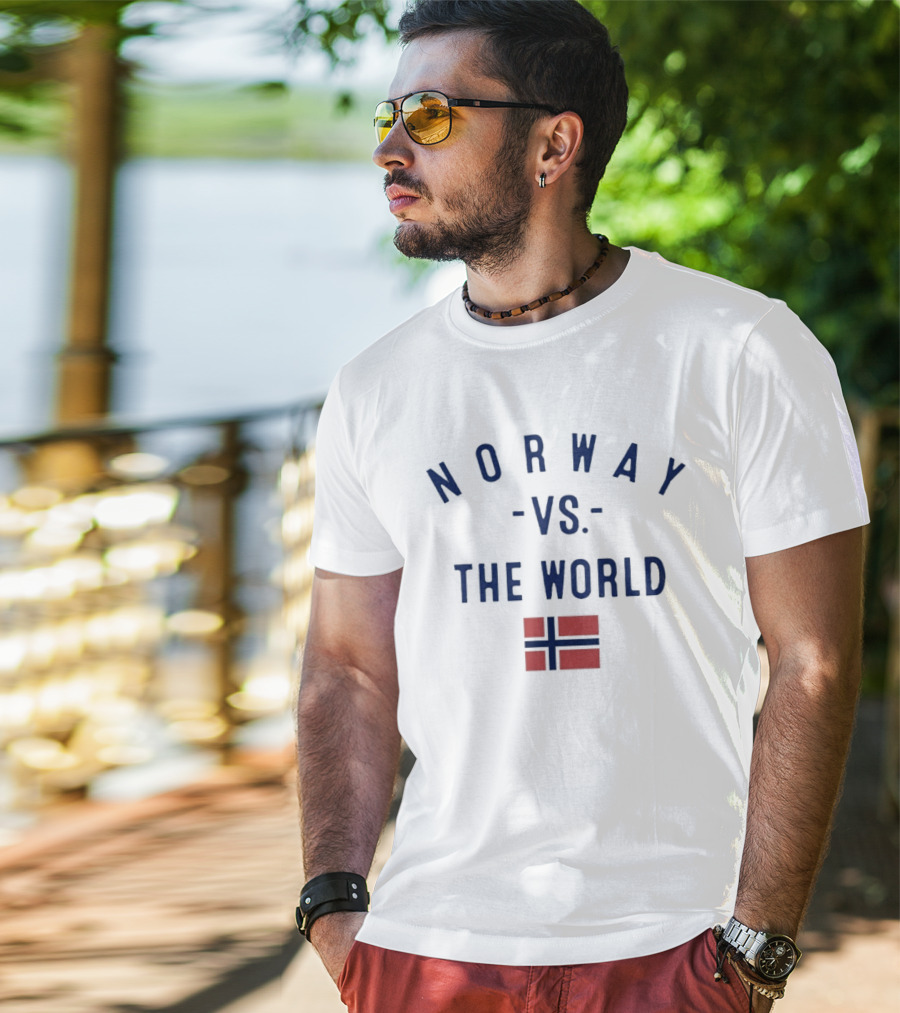 Norway Vs The World Norwegian Flag Pride Heritage T-Shirt