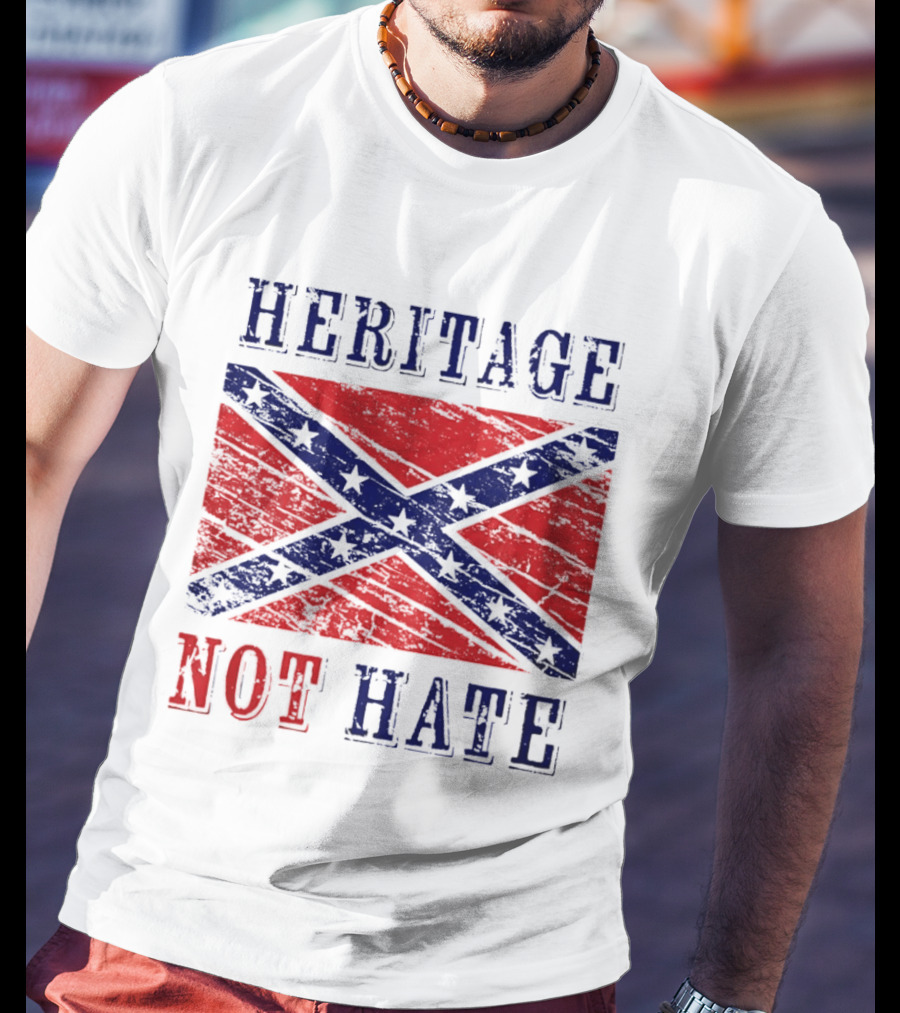 Heritage Not Hate Confederate Flag Southern T-Shirt