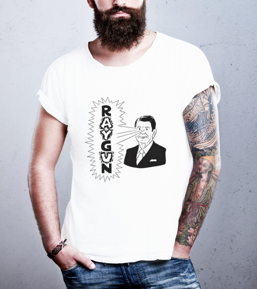 Raygun Ronald Reagan Laser Eyes T-Shirt