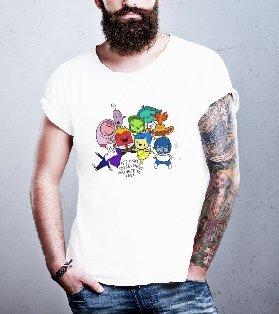 Inside Out Characters It's Okay To Feel What You Need To Feel Pixar T-Shirt