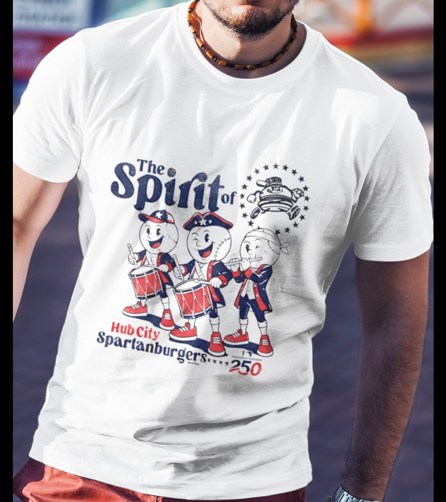 The Spirit Of Hub City Spartanburgers 250 Drummers Parade T-Shirt