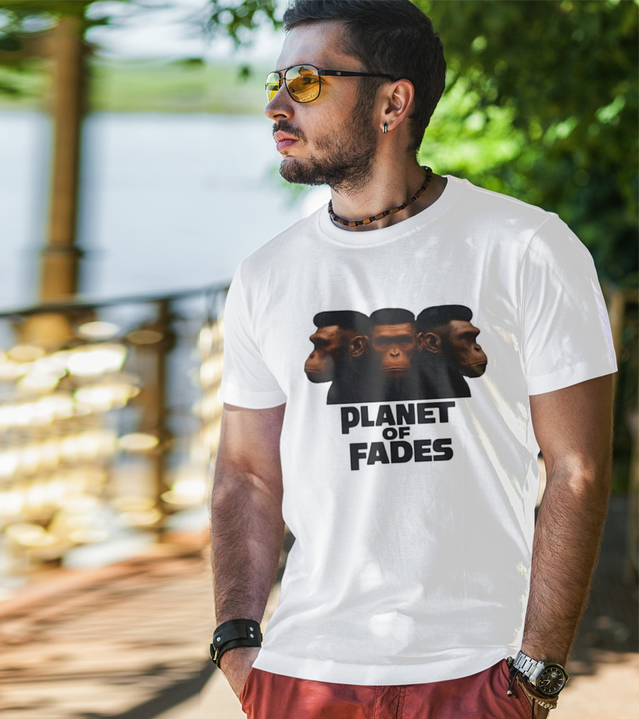 Three Chimpanzees Planet Of Fades T-Shirt