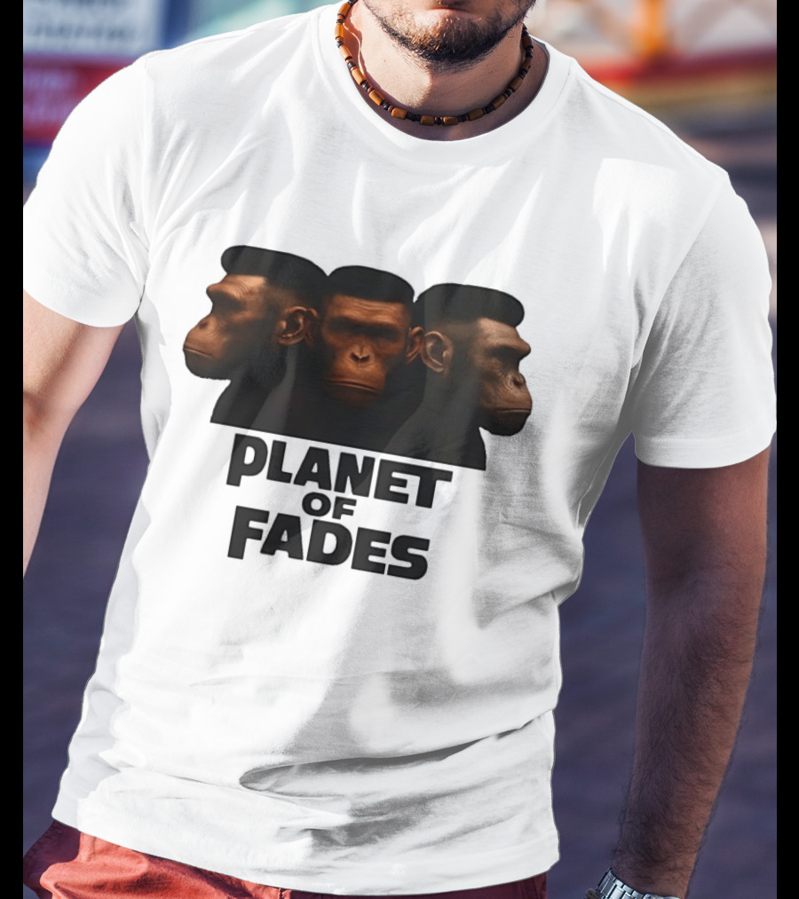 Three Chimpanzees Planet Of Fades T-Shirt