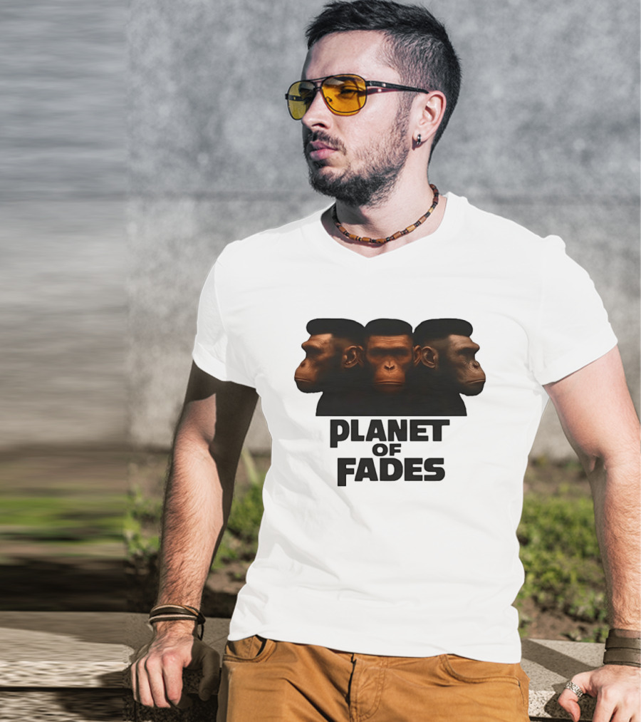 Three Chimpanzees Planet Of Fades T-Shirt