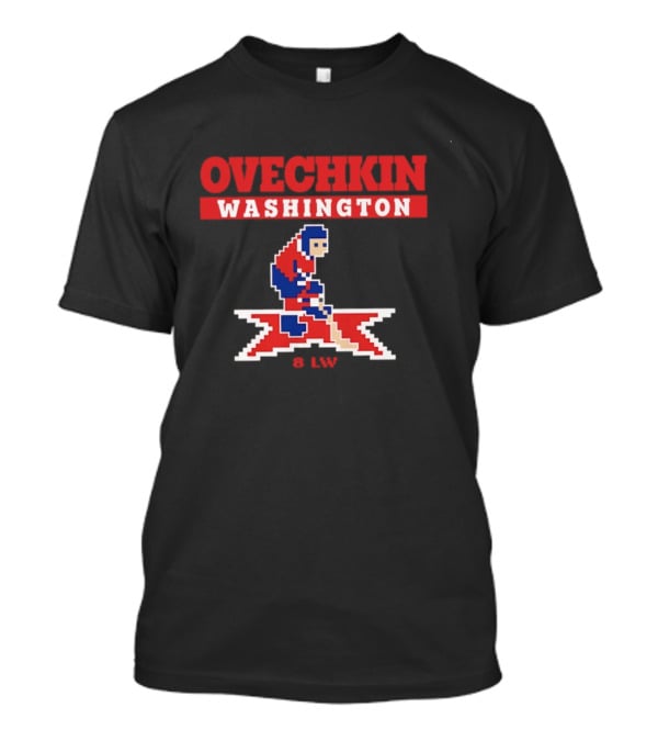Ovechkin Washington Capitals 8 Bit Hockey LW T-Shirt