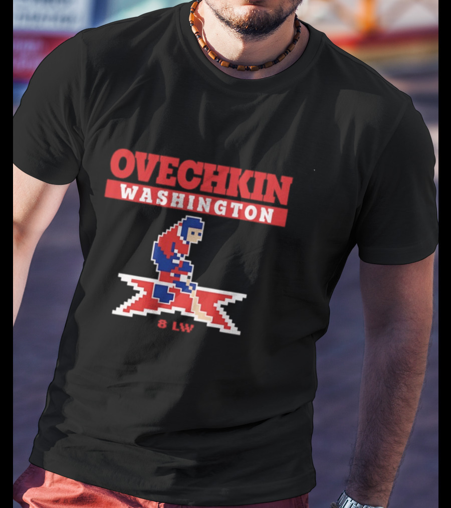 Ovechkin Washington Capitals 8 Bit Hockey LW T-Shirt