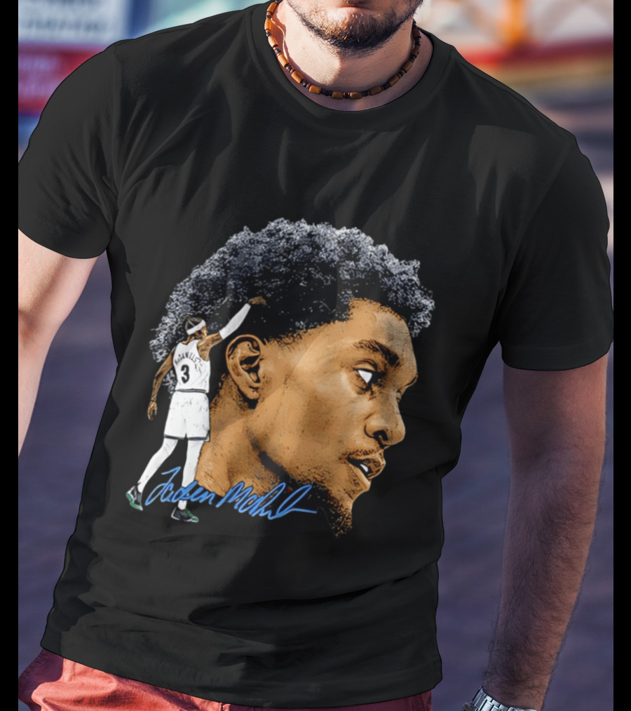 Anthony Edwards Minnesota Timberwolves Jordan McLaughlin Signature T-Shirt