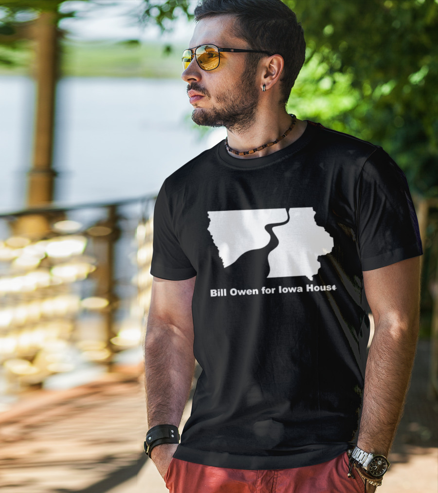 Bill Owen For Iowa House Campaign Map T-Shirt