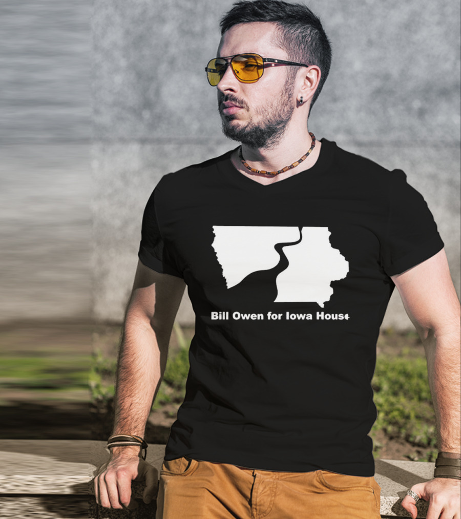 Bill Owen For Iowa House Campaign Map T-Shirt