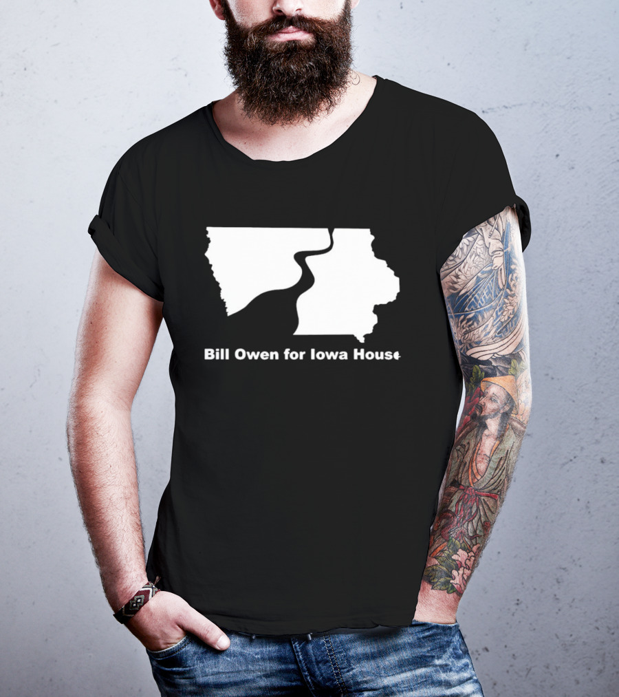 Bill Owen For Iowa House Campaign Map T-Shirt