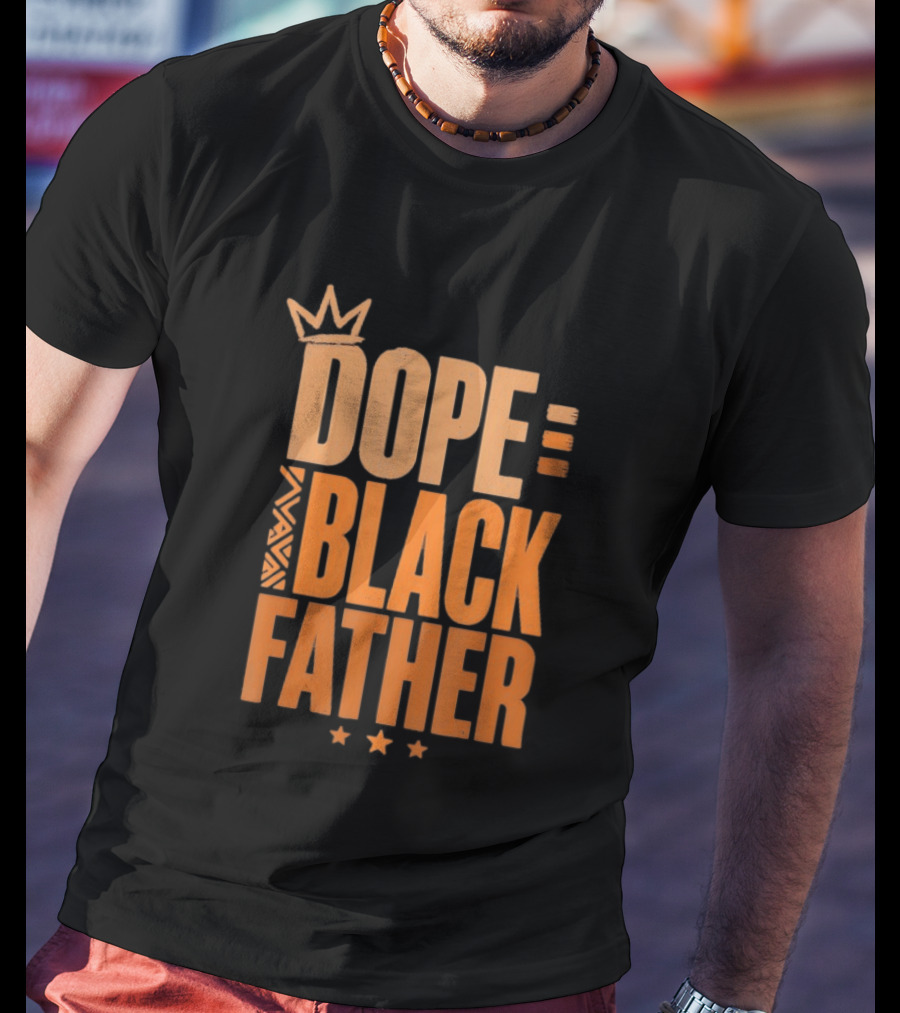 Dope Black Father Crown Stars T-Shirt