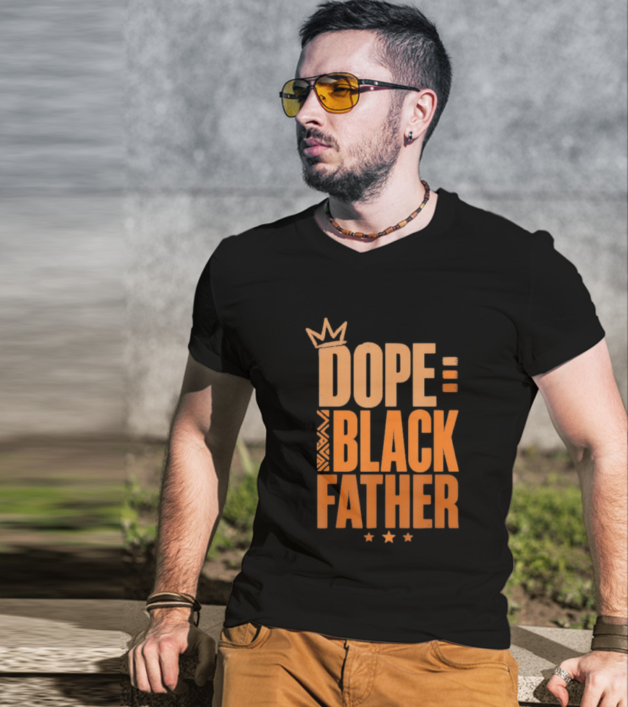 Dope Black Father Crown Stars T-Shirt