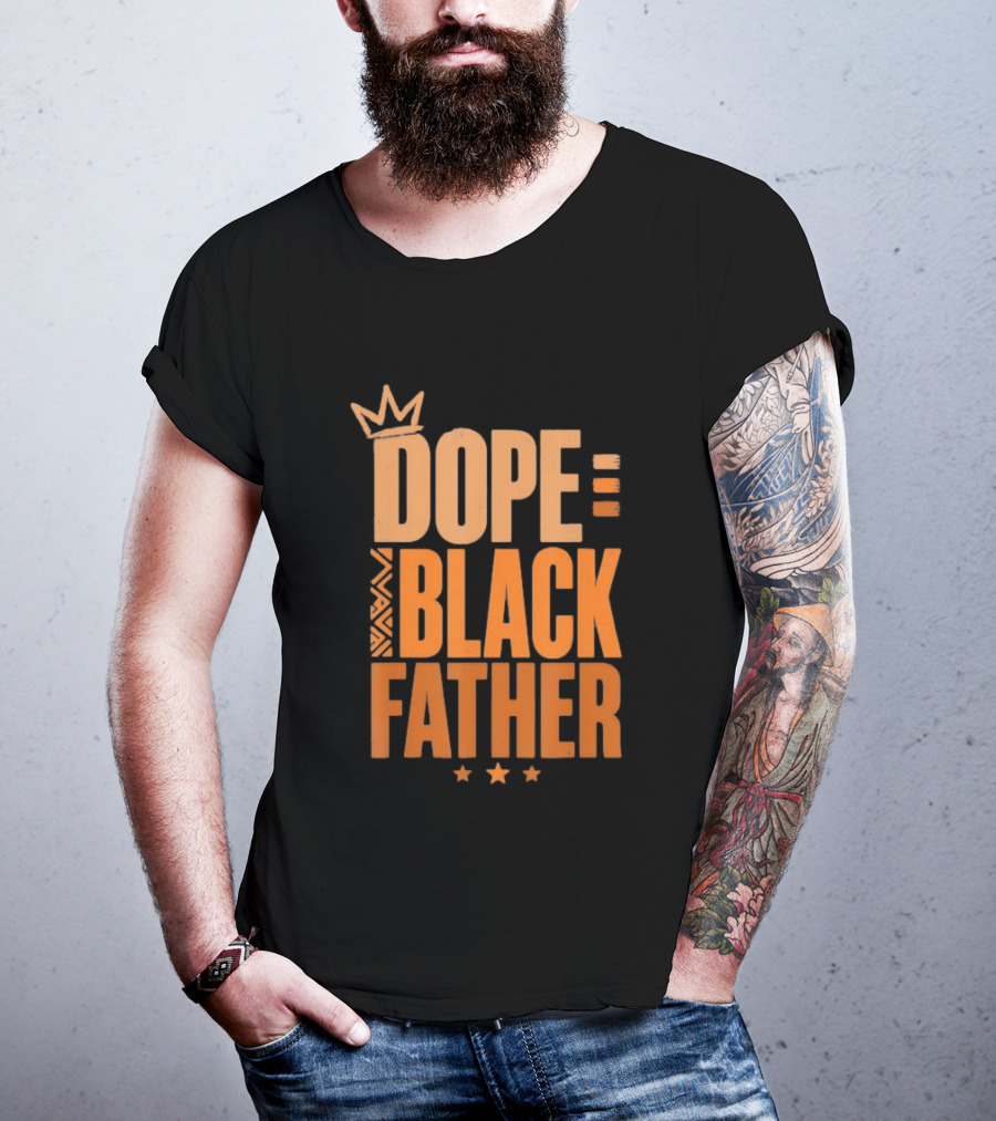 Dope Black Father Crown Stars T-Shirt