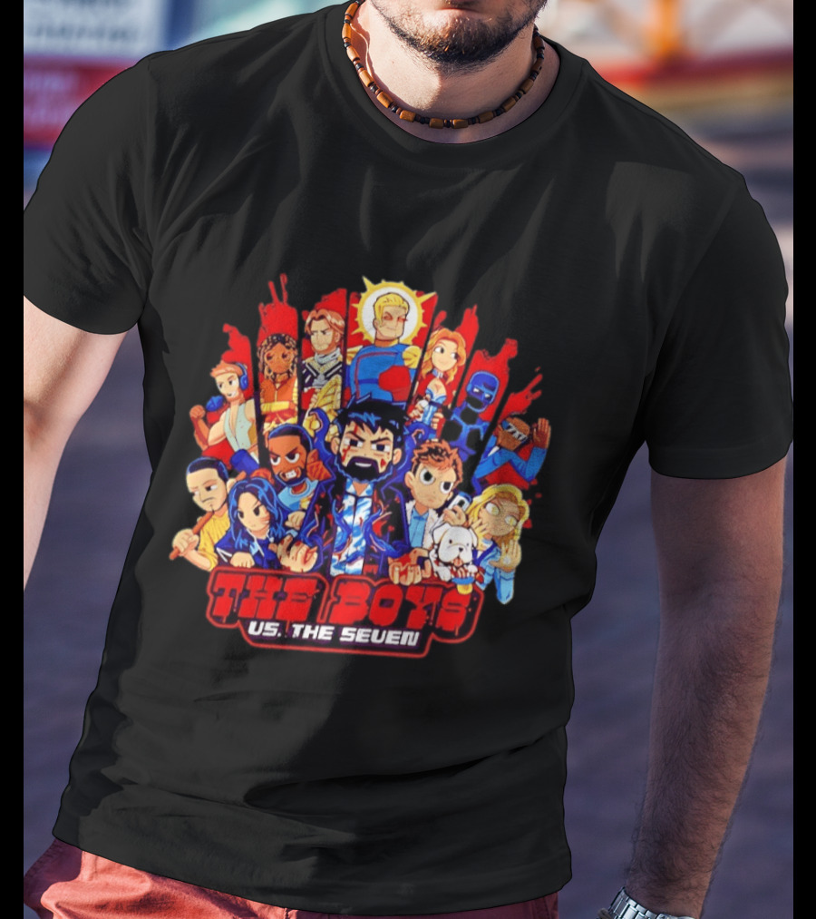 The Boys Vs The Seven Chibi Homelander Character Clash T-Shirt