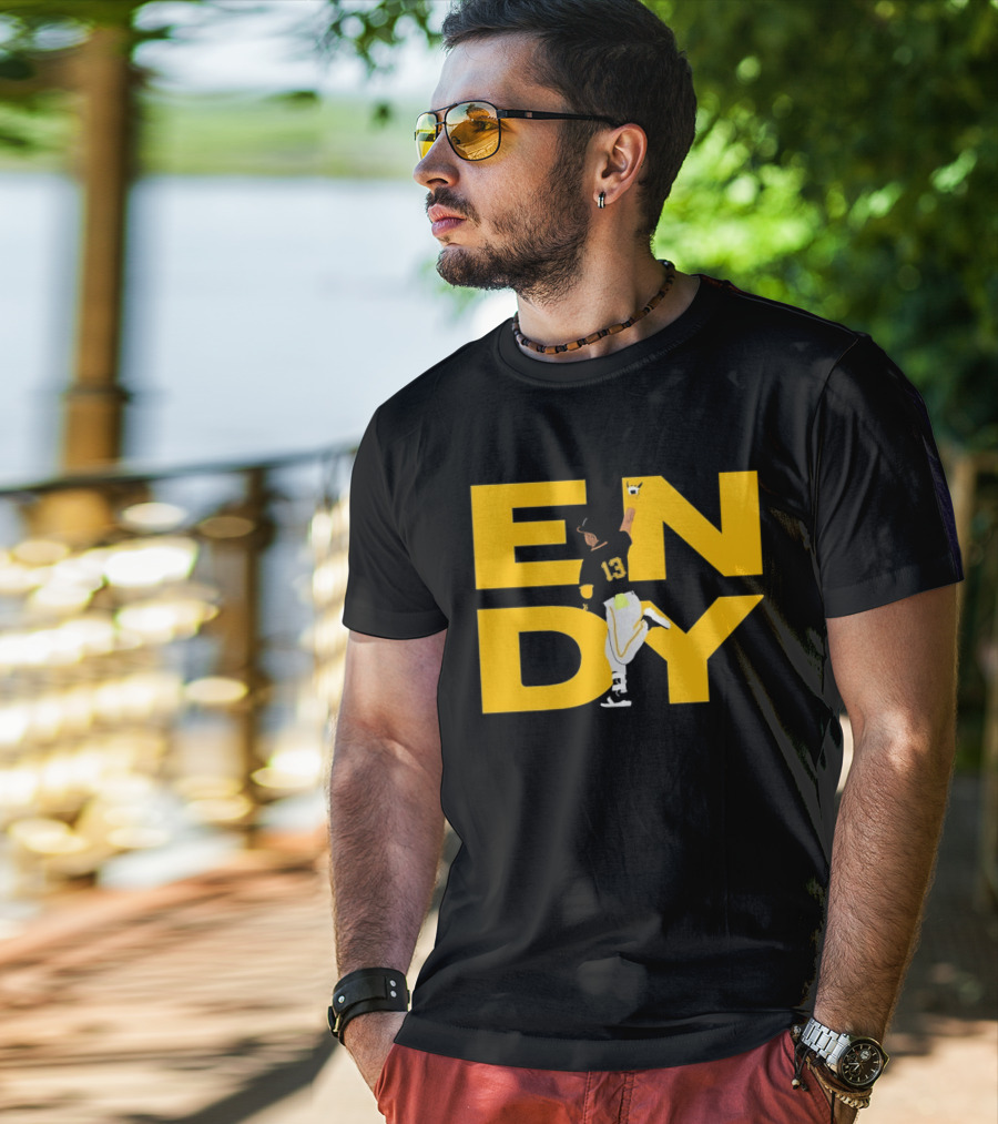 Endy Rodríguez 13 Pittsburgh Pirates Baseball T-Shirt