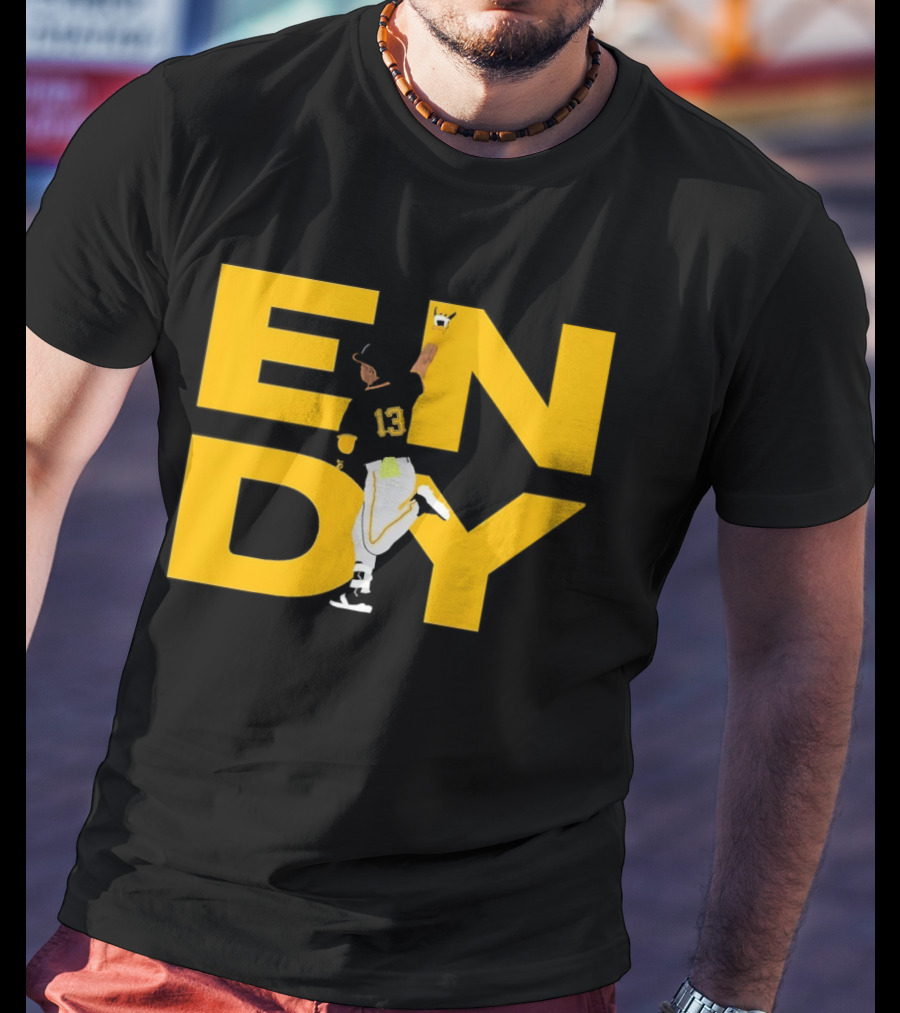 Endy Rodríguez 13 Pittsburgh Pirates Baseball T-Shirt