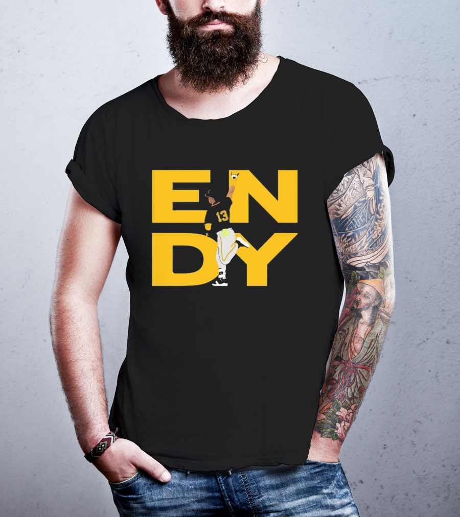 Endy Rodríguez 13 Pittsburgh Pirates Baseball T-Shirt