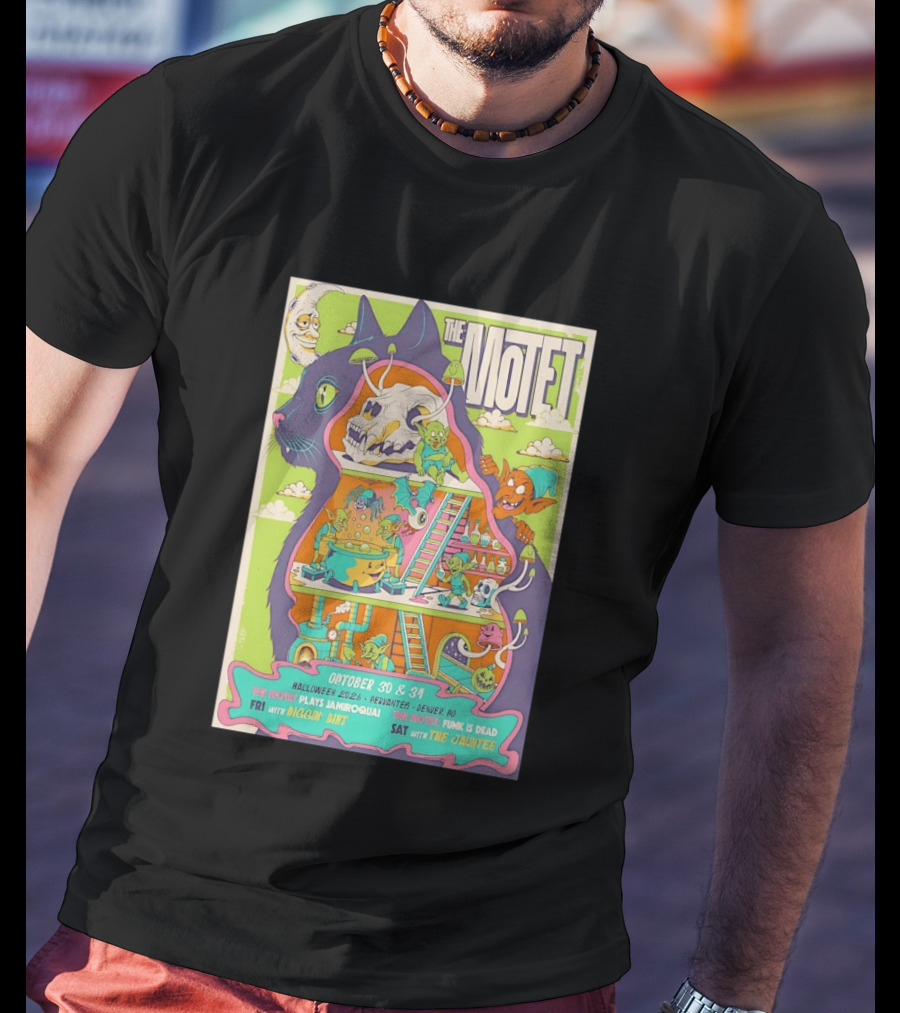The Motet Plays Jamiroquai Halloween 2026 Cervantes Denver Concert Funk Is Dead Diggin' Dirt The Jauntee T-Shirt