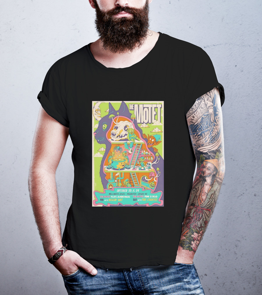 The Motet Plays Jamiroquai Halloween 2026 Cervantes Denver Concert Funk Is Dead Diggin' Dirt The Jauntee T-Shirt