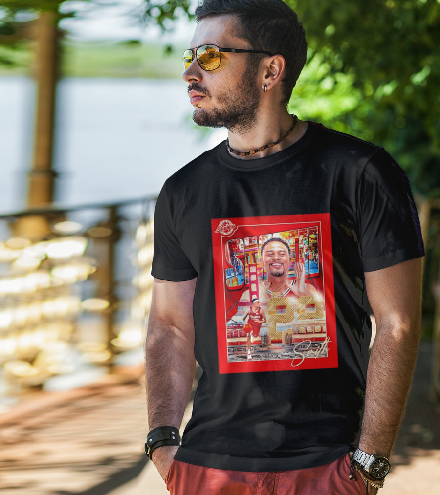 Tyrus Smith Diablos Rojos 24 Basketball San Francisco Bridge T-Shirt