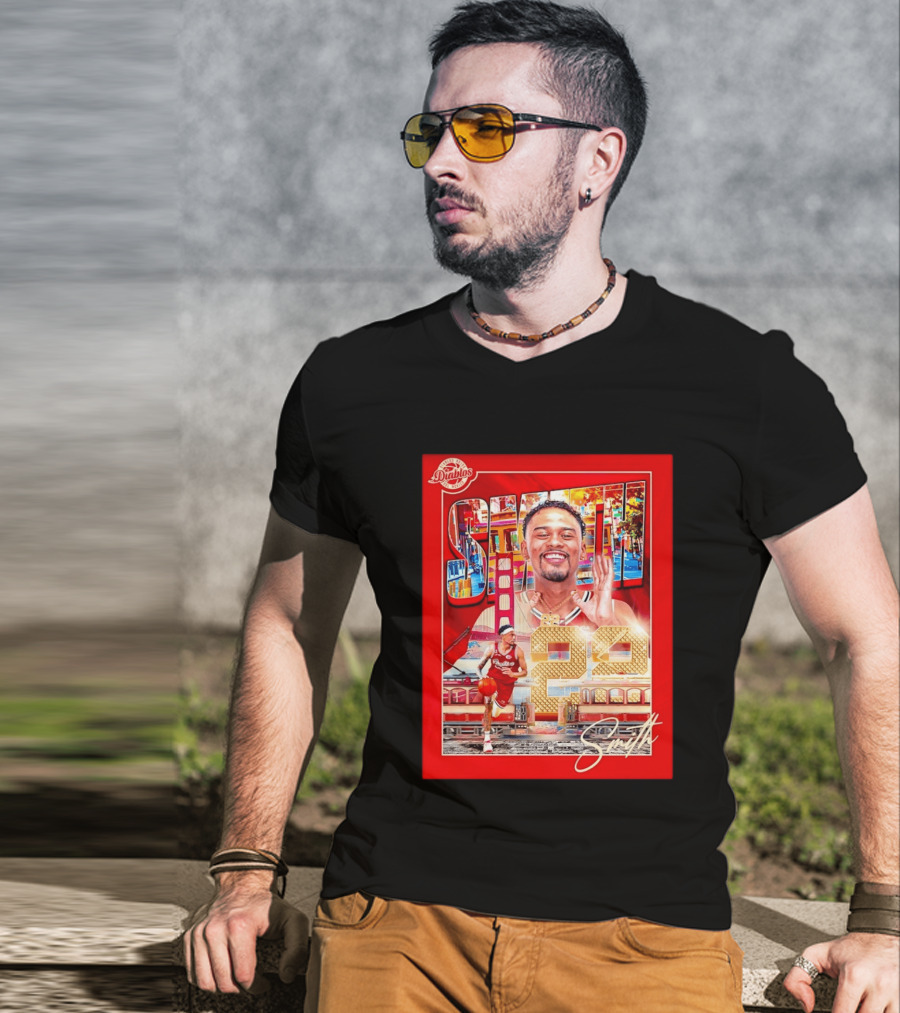 Tyrus Smith Diablos Rojos 24 Basketball San Francisco Bridge T-Shirt
