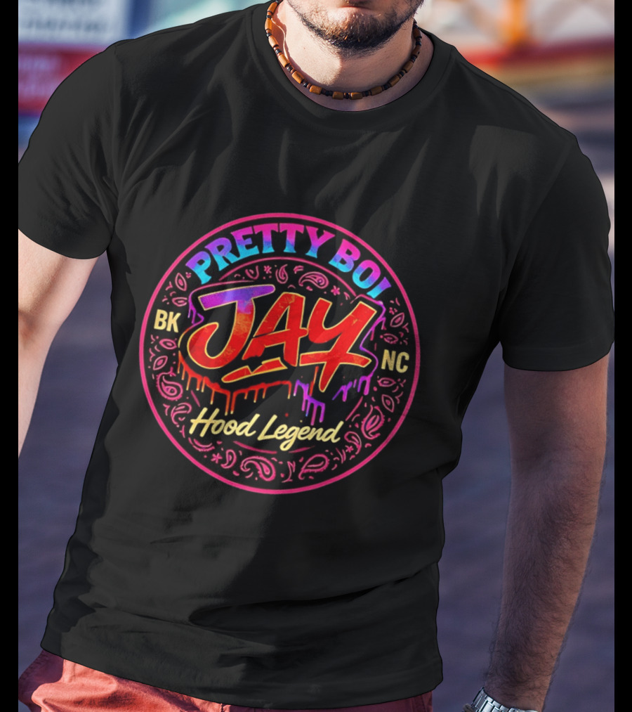 Pretty Boi Jay BK NC Hood Legend Graffiti T-Shirt