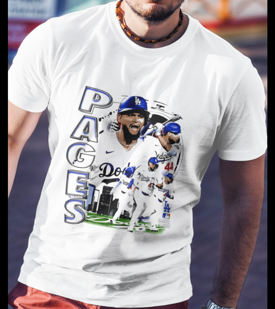 Andy Pages Los Angeles Dodgers 90s Bootleg Collage Dodgers 44 T-Shirt