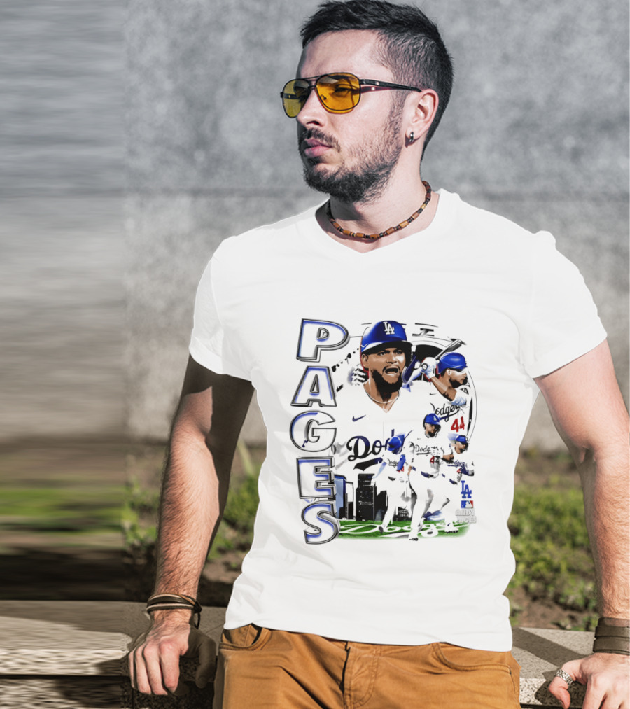 Andy Pages Los Angeles Dodgers 90s Bootleg Collage Dodgers 44 T-Shirt