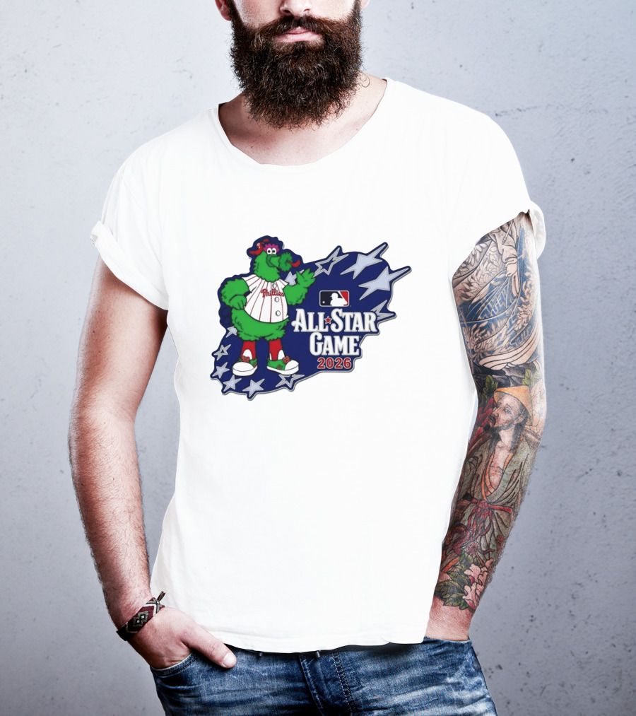 Philadelphia Phillies MLB All Star Game 2026 Phanatic Stars T-Shirt