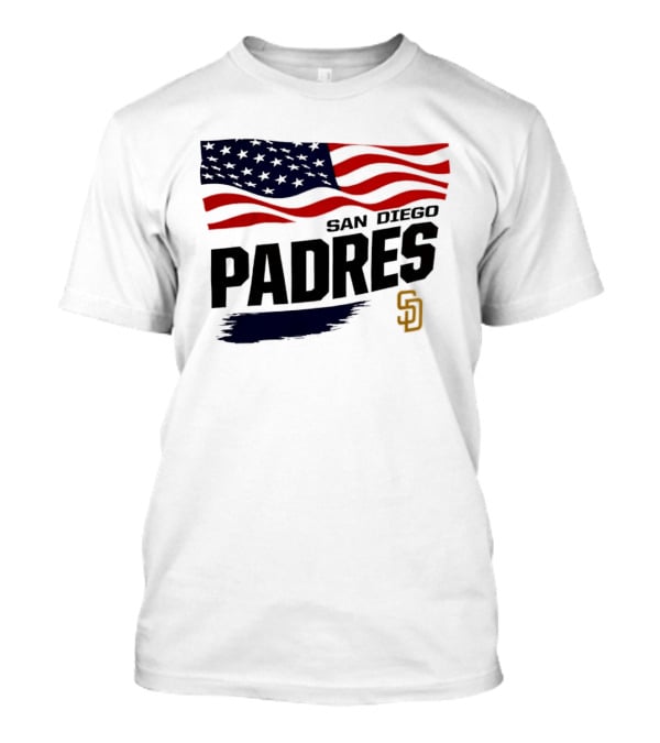 San Diego Padres American Flag SD T-Shirt