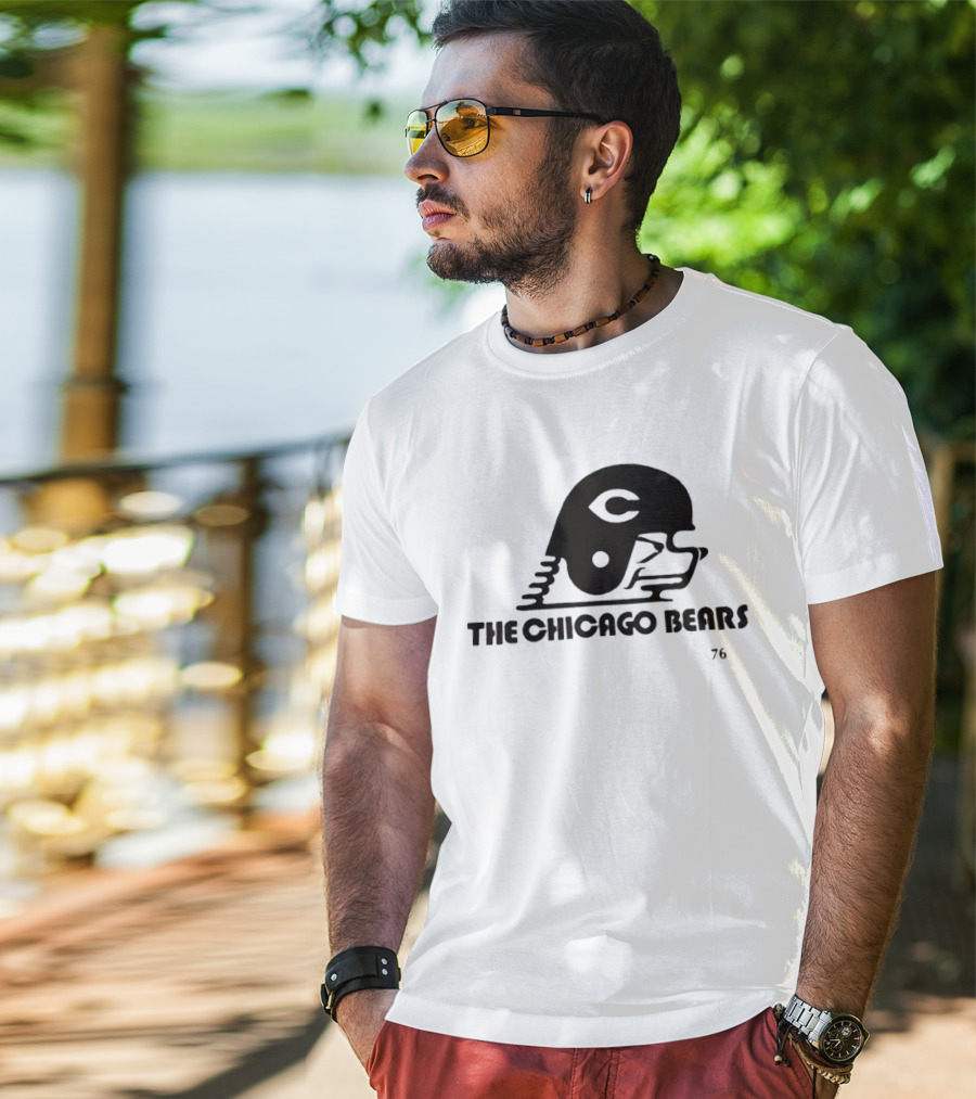 The Chicago Bears Helmet Logo 76 T-Shirt