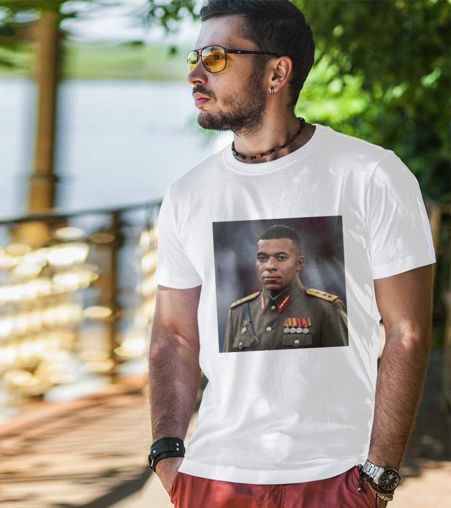 Kylian Mbappe Military Uniform Real Madrid Dictator T-Shirt