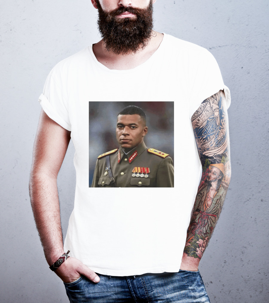 Kylian Mbappe Military Uniform Real Madrid Dictator T-Shirt
