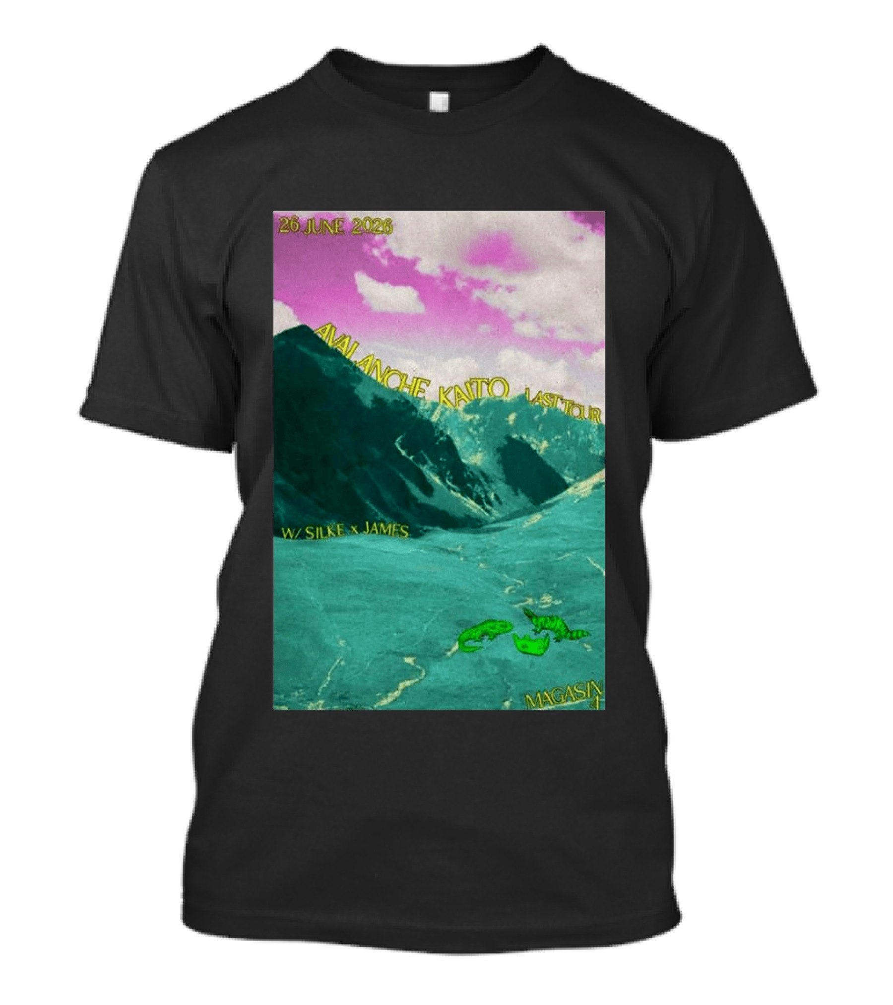 Avalanche Kaito Last Tour 26 June 2026 Magasin 4 Brussels With Silke And James T-Shirt