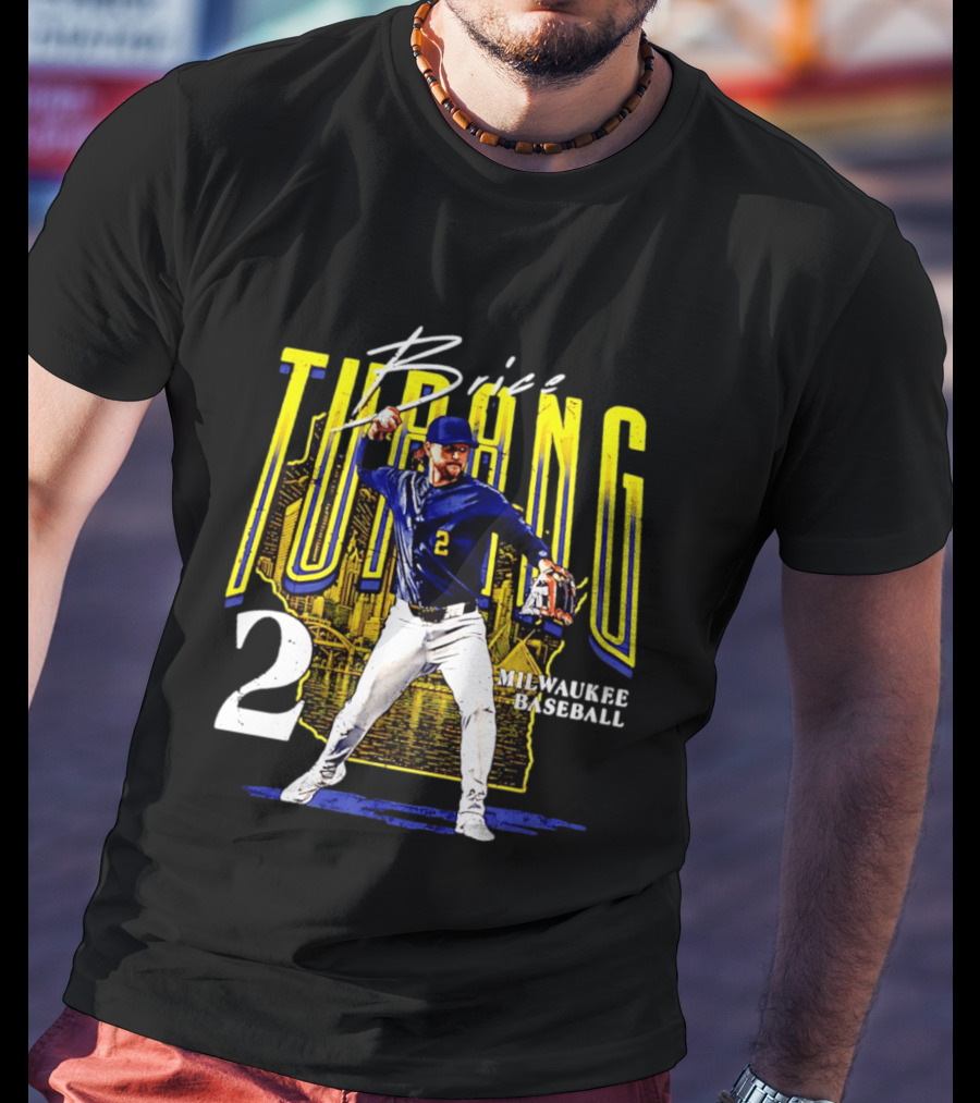 Brice Turang Milwaukee Baseball Player Number 2 T-Shirt