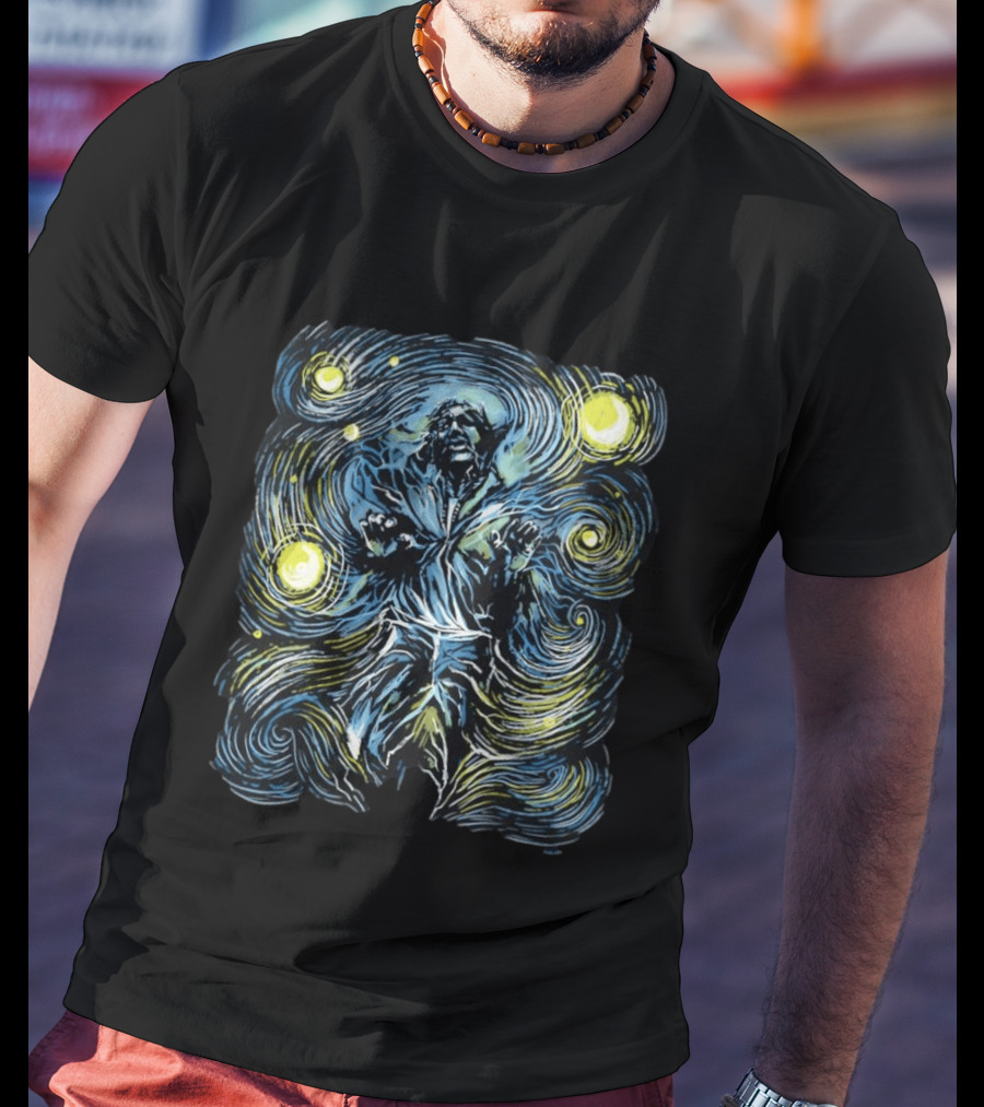 Starry Night Han Solo In Carbonite Van Gogh T-Shirt
