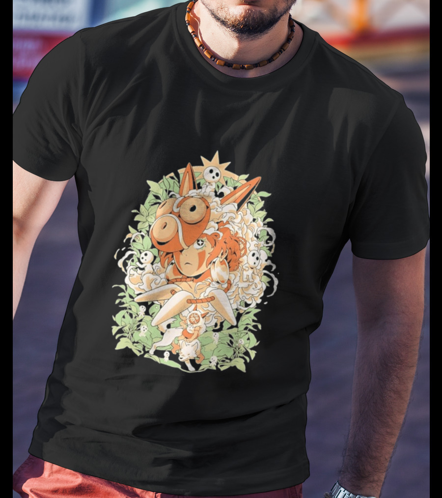 Princess Mononoke Moro Kodama Spirit Forest Adventure T-Shirt