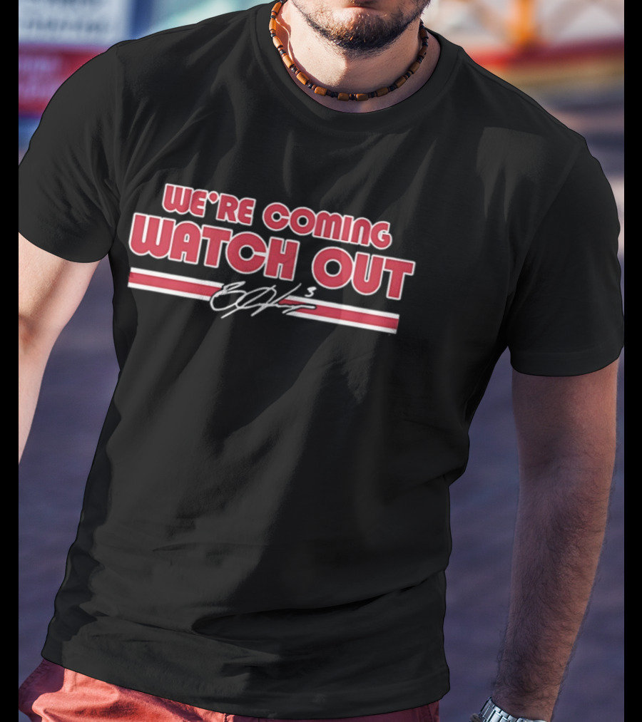 Bryce Harper Philadelphia Phillies We're Coming Out Signature Edition T-Shirt