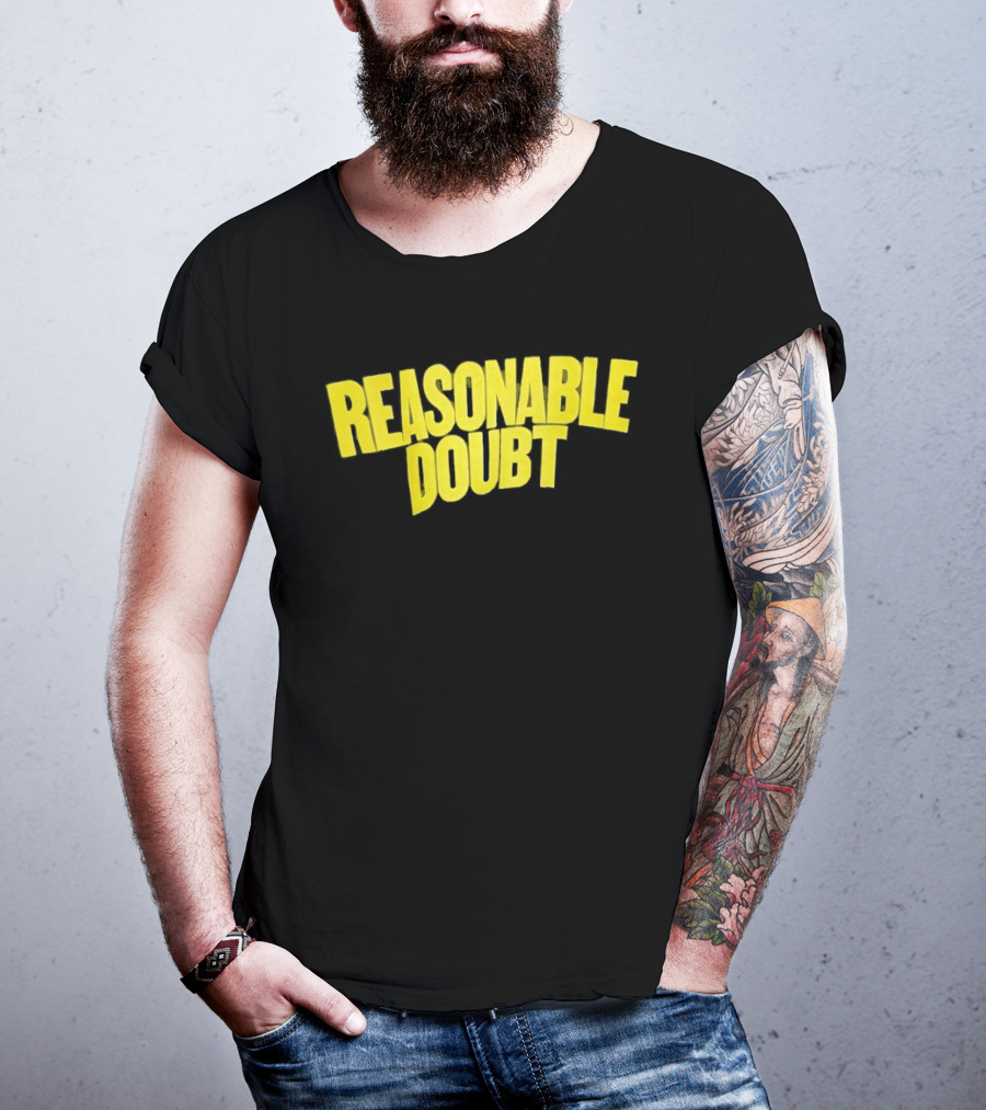 Reasonable Doubt Jay Z Hip Hop Rap Album Classic Bold Yellow T-Shirt