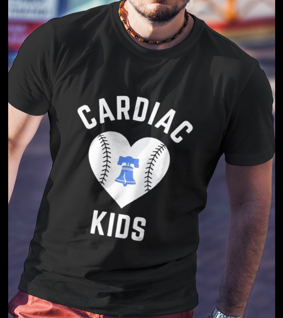 Cardiac Kids Heart Philadelphia Phillies Liberty Bell T-Shirt