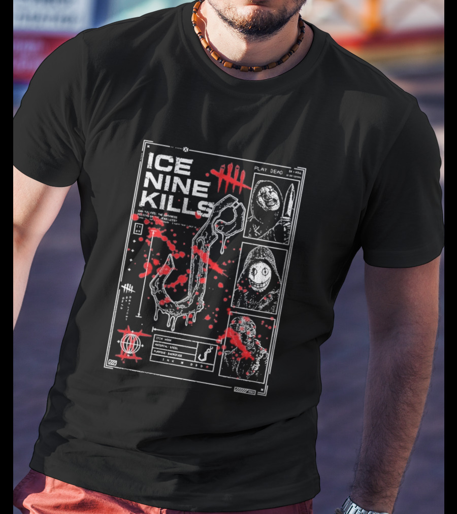 Ice Nine Kills Dead By Daylight Play Dead Killer Profile Horror Collaboration T-Shirt