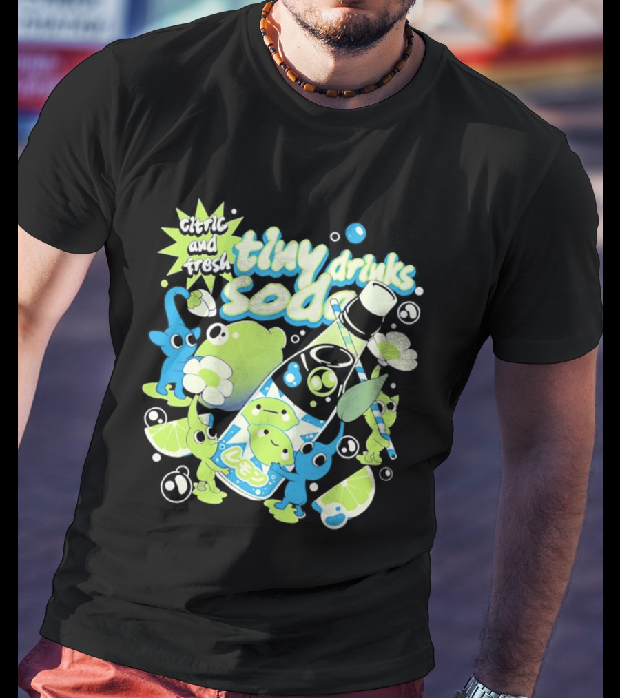Tiny Drinks Soda Lemon Lime Pikmin Fresh And Juicy T-Shirt