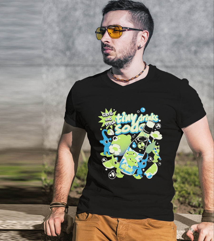 Tiny Drinks Soda Lemon Lime Pikmin Fresh And Juicy T-Shirt