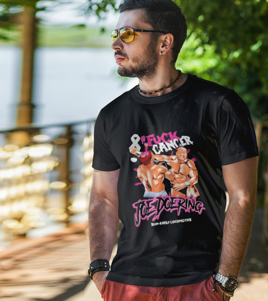 Joe Doering Cancer Battle Run Away Locomotive T-Shirt