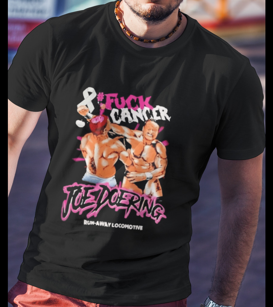 Joe Doering Cancer Battle Run Away Locomotive T-Shirt